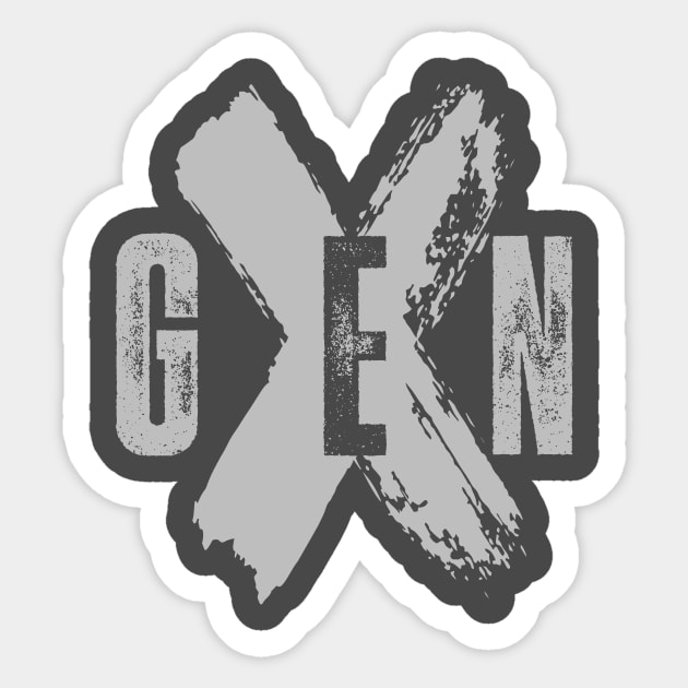 GenX Marks the Spot Sticker by Who Will Save Generation X_Podcast